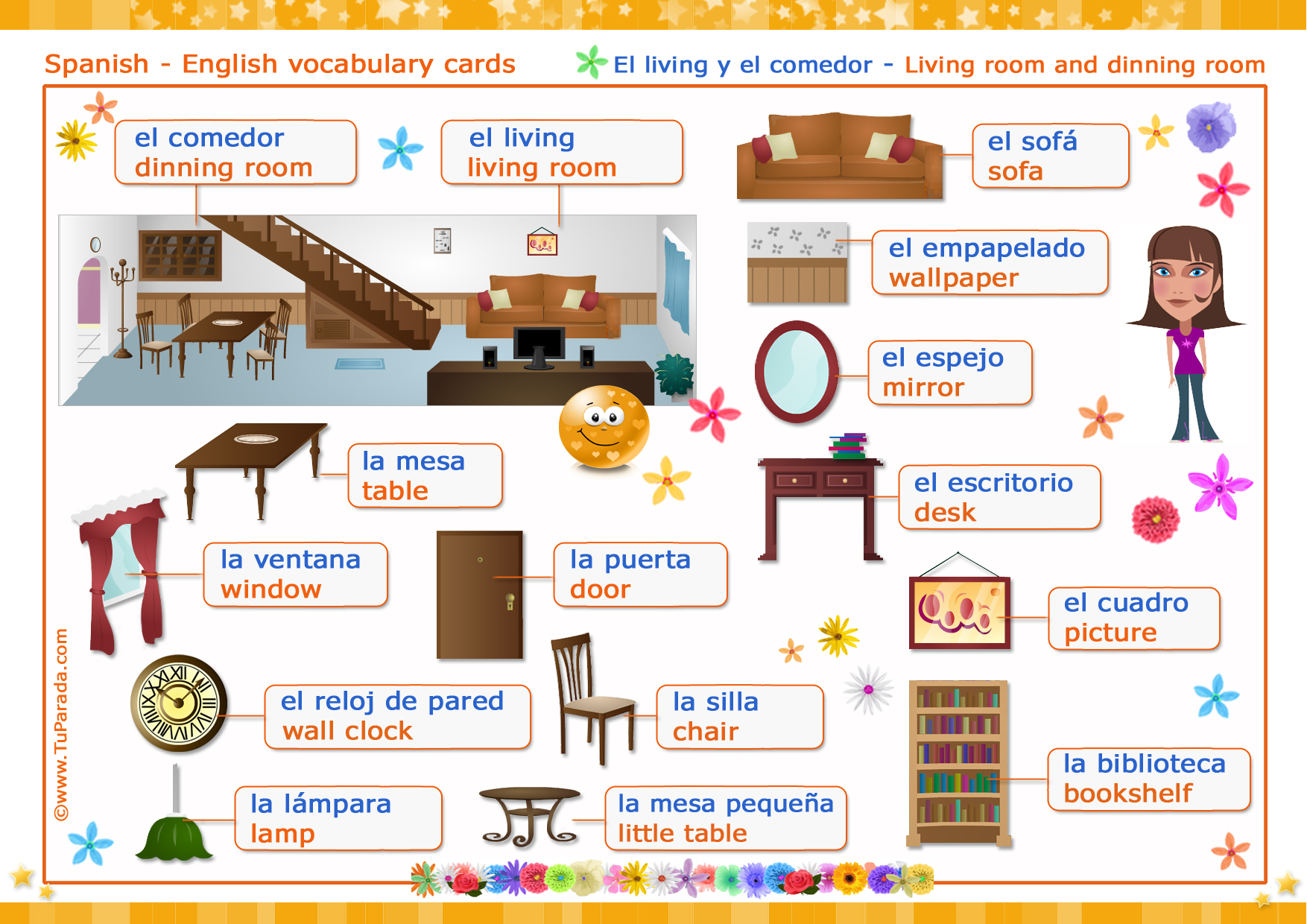 Мебель на испанском языке