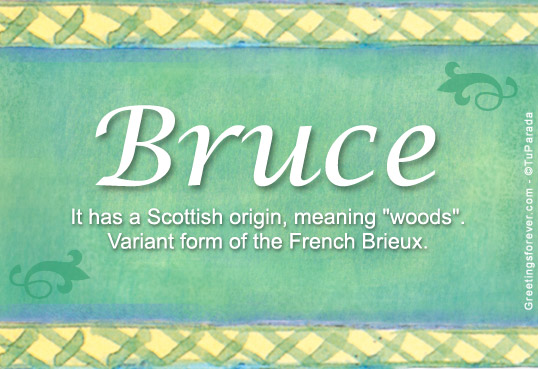 What Does The Name Bruce Mean In Hebrew