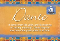 Dante Name Meaning - Dante name Origin, Name Dante ...