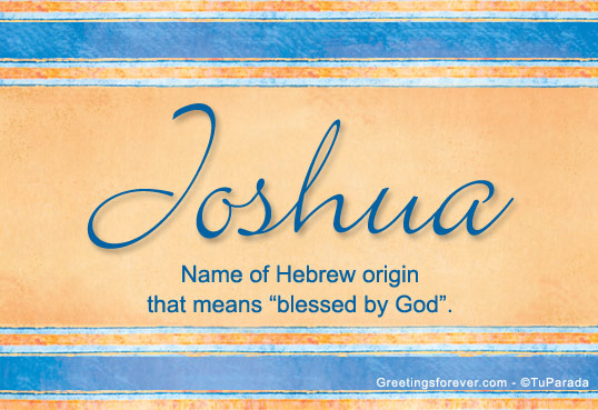 What Does Joshua Mean In Hebrew