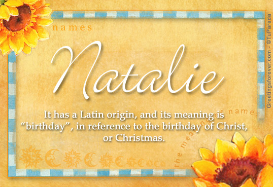 Natalie Name Meaning - Natalie name Origin, Name Natalie, Meaning of