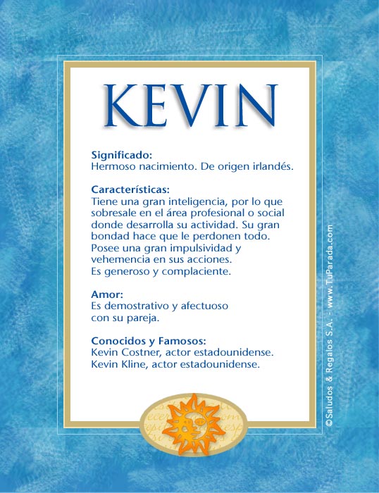 Kevin Significado Del Nombre Kevin Nombres Hot Sex Picture