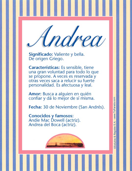 Andrea Significado Del Nombre Andrea Nombres