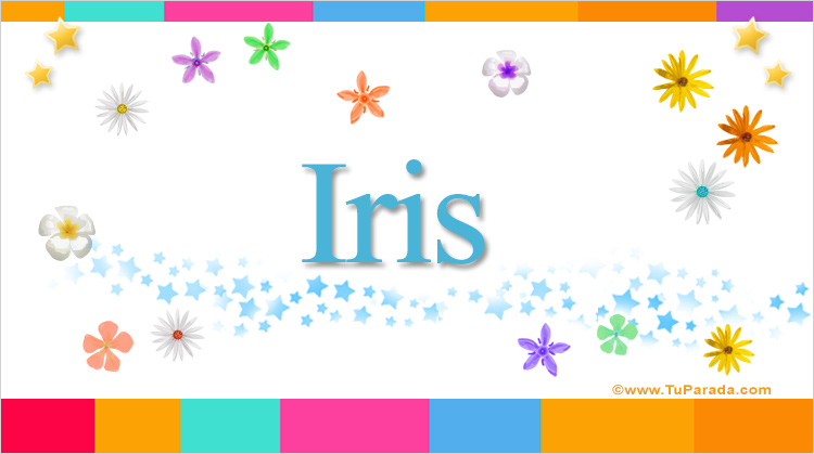 Resultado de imagen para imagenes del nombre iris