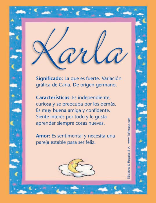 Karla Significado De Karla 8095