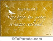 Tarjeta de Feliz Año Nuevo