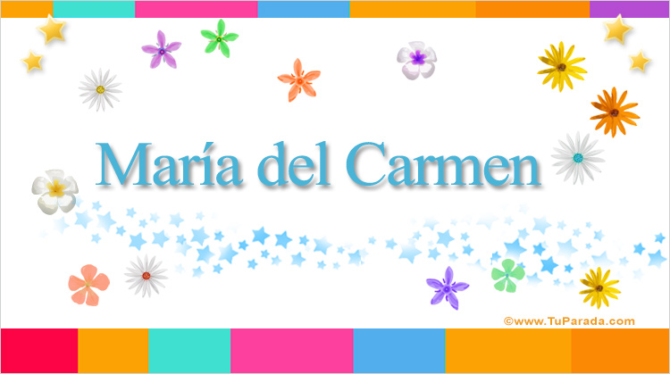 Nombre María del Carmen, Imagen Significado de María del Carmen
