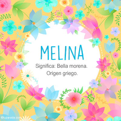 Significado Nombre Melina