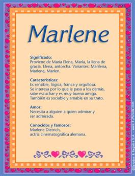 Significado del nombre Marlene