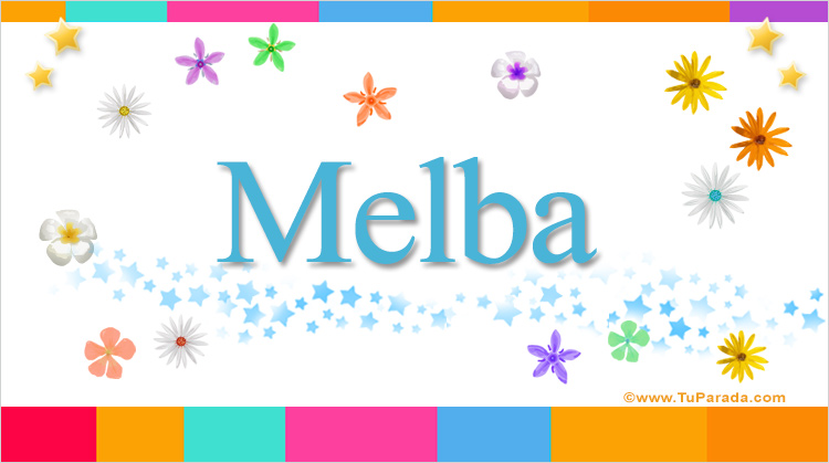 Nombre Melba, Imagen Significado de Melba