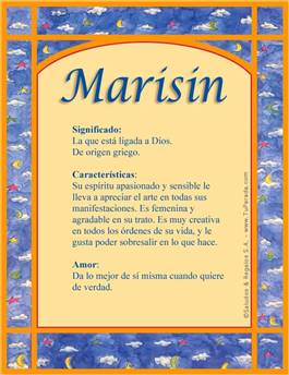 Significado del nombre Marisin