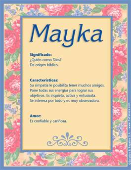 Significado del nombre Mayka