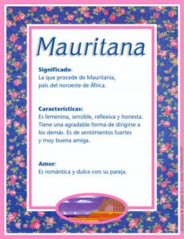 Significado del nombre Mauritana