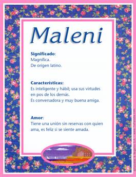 Significado del nombre Maleni