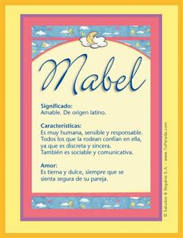 Significado del nombre Mabel