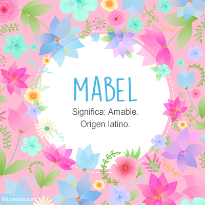 Significado Nombre Mabel