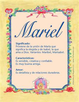 Significado del nombre Mariel
