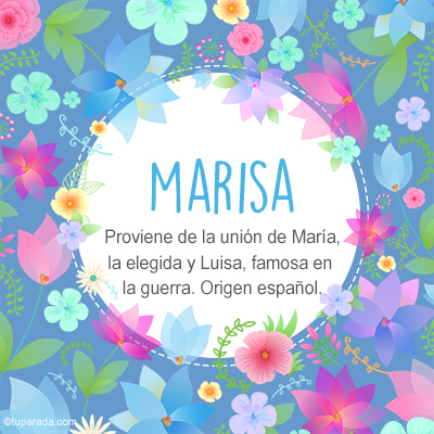 Significado Nombre Marisa