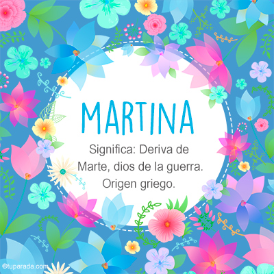 Significado Nombre Martina