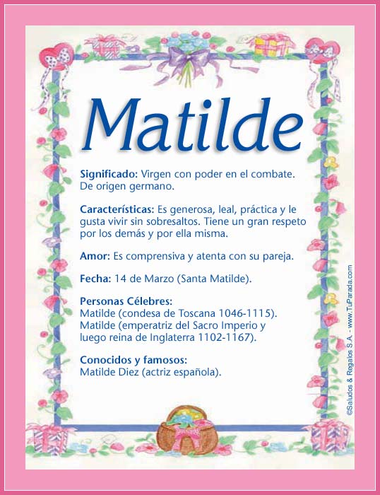 matilde name meaning matilde name meaning