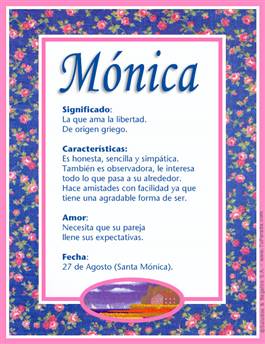 Nombre Mónica