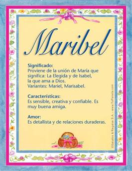 Significado del nombre Maribel