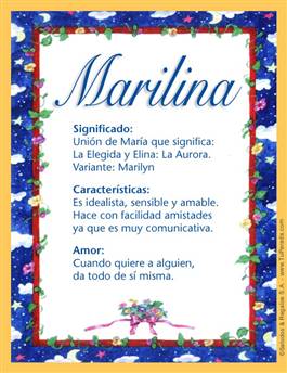Significado del nombre Marilina