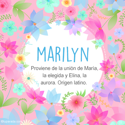 Significado Nombre Marilyn