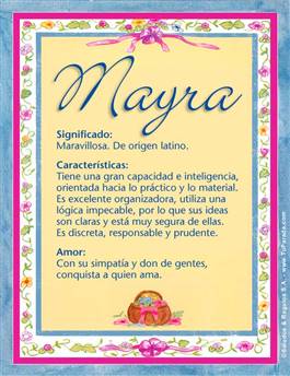 Significado del nombre Mayra