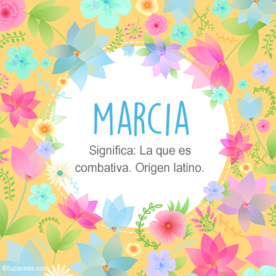 Significado Nombre Marcia