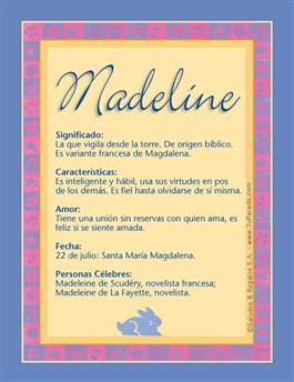 Significado del nombre Madeline