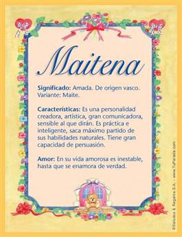 Significado del nombre Maitena