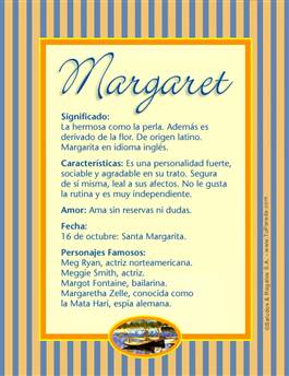 Significado del nombre Margaret