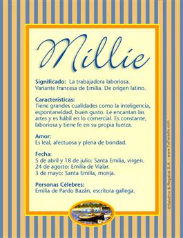 Significado del nombre Millie
