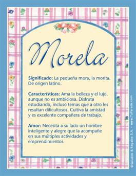 Significado del nombre Morela