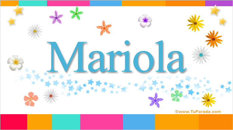 Nombre Mariola, Imagen Significado de Mariola