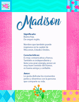 Significado del nombre Madison