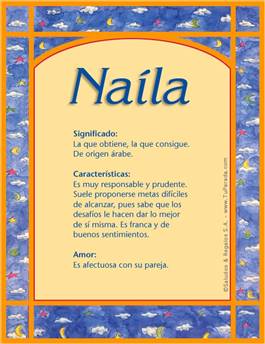 Significado del nombre Naíla
