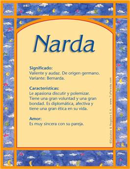 Significado del nombre Narda