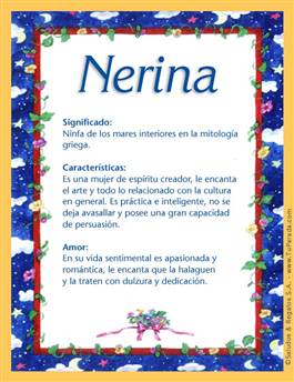 Significado del nombre Nerina