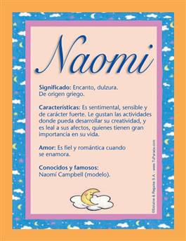 Significado del nombre Naomi