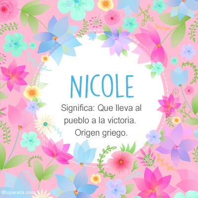 Significado Nombre Nicole