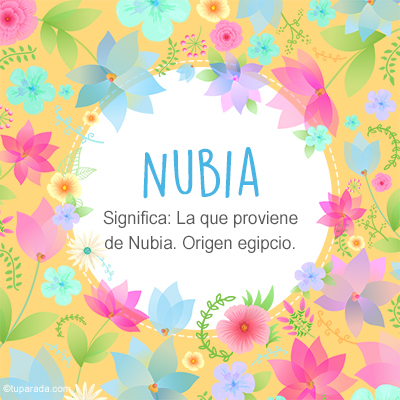 Significado Nombre Nubia