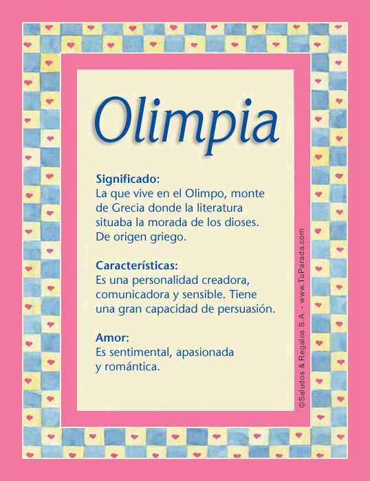 Tarjeta - Olimpia