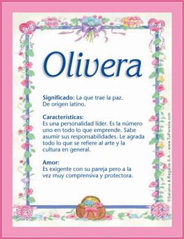 Significado del nombre Olivera