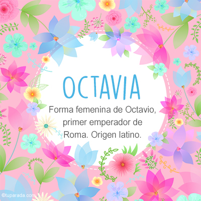 Significado Nombre Octavia