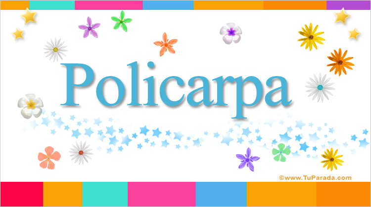 Nombre Policarpa, Imagen Significado de Policarpa