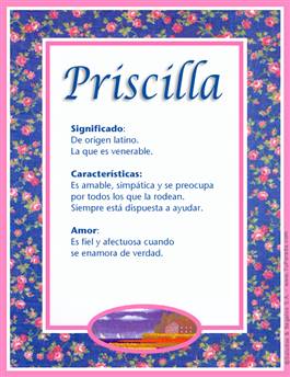 Nombre Priscilla