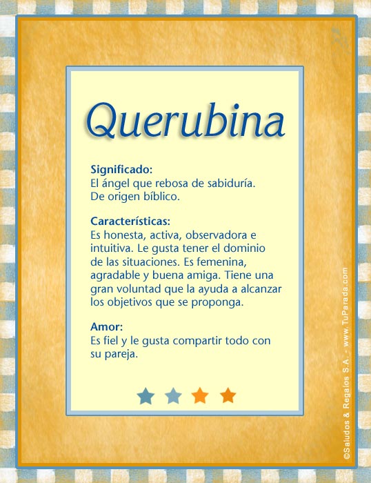 Tarjeta - Querubina
