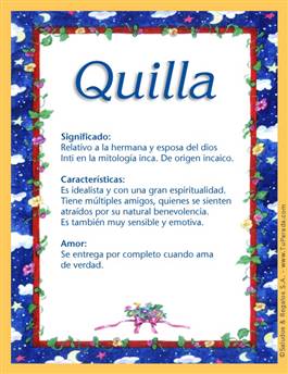 Significado del nombre Quilla